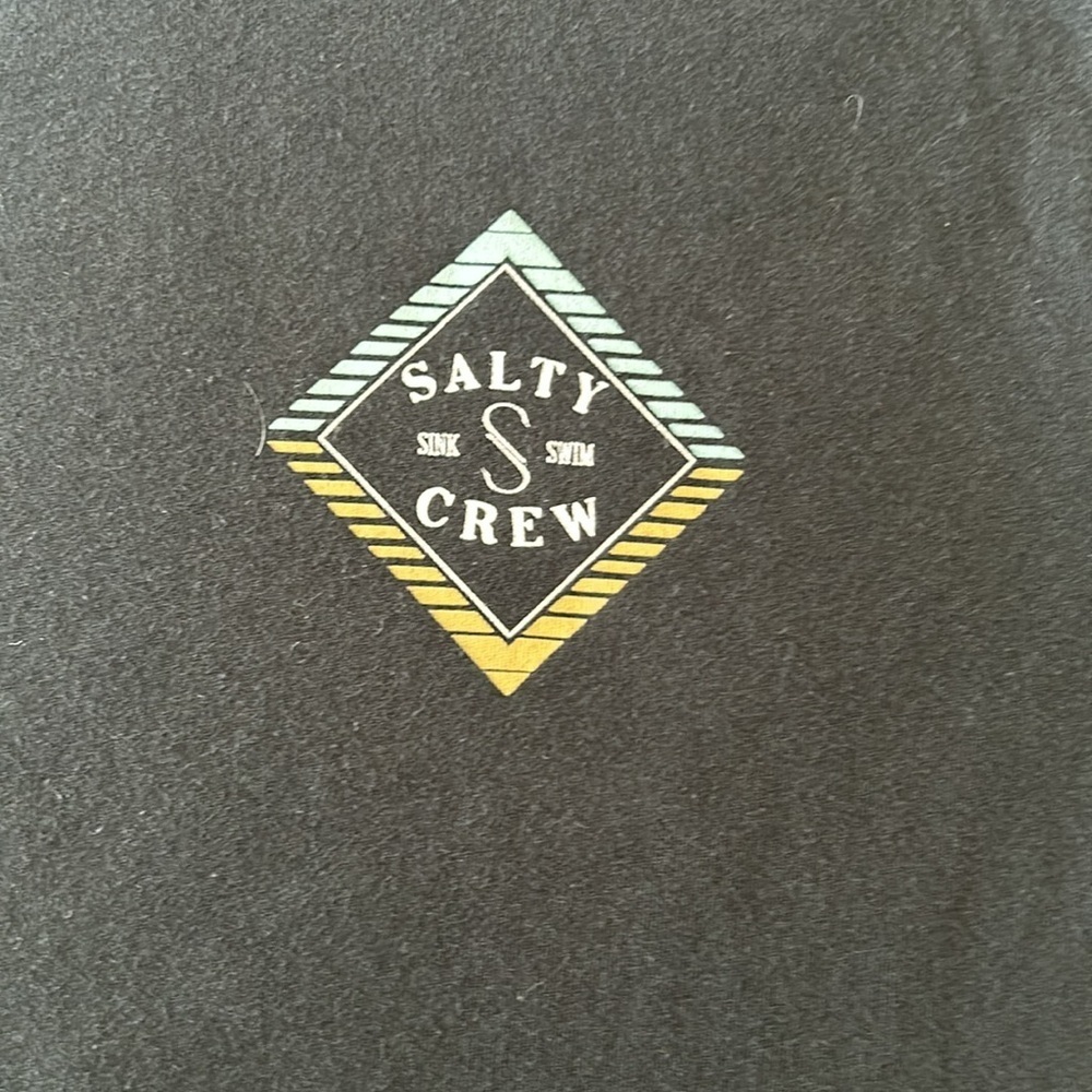 Salty Crew Boys Faded Premium Short Sleeve Tee, Black, XL - Picture 2 of 7
